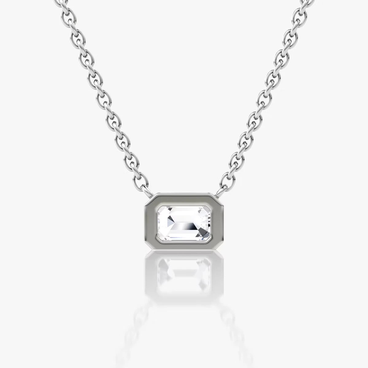 Bezel Solitaire Necklace
