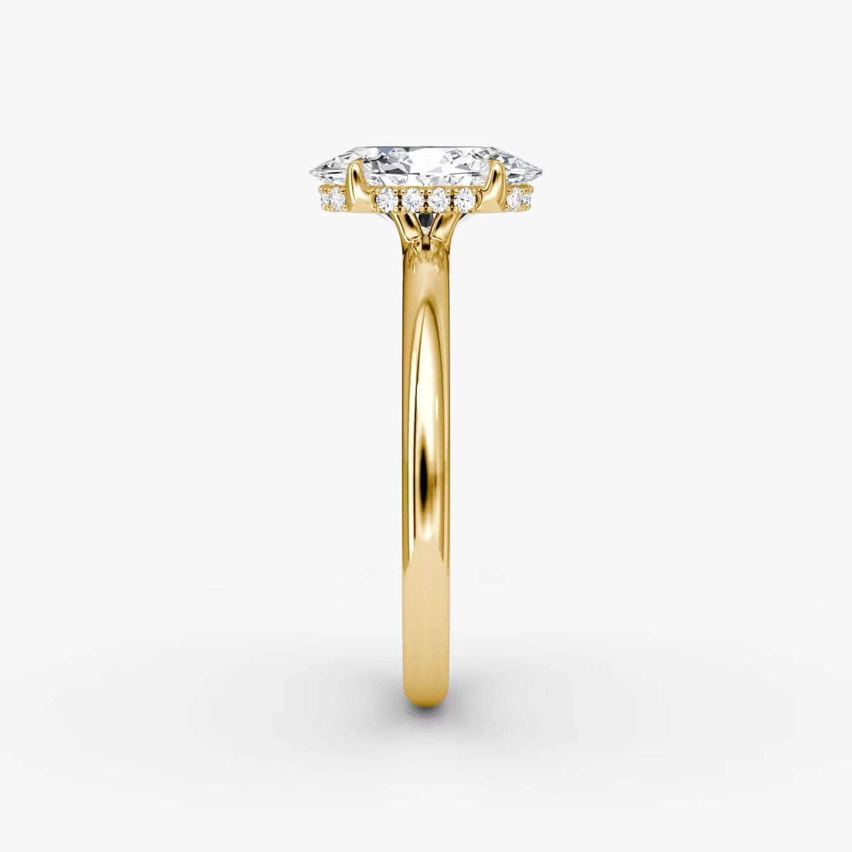 The Signature Oval Yellow Gold Engagement Ring