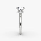 The Veiled Halo Oval Yellow Gold Engagement Ring