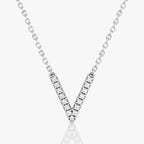 Emari V Pavé Necklace