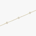 Knife-Edge Bezel Station Bracelet