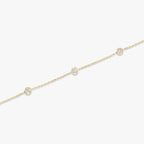 Knife-Edge Bezel Station Bracelet