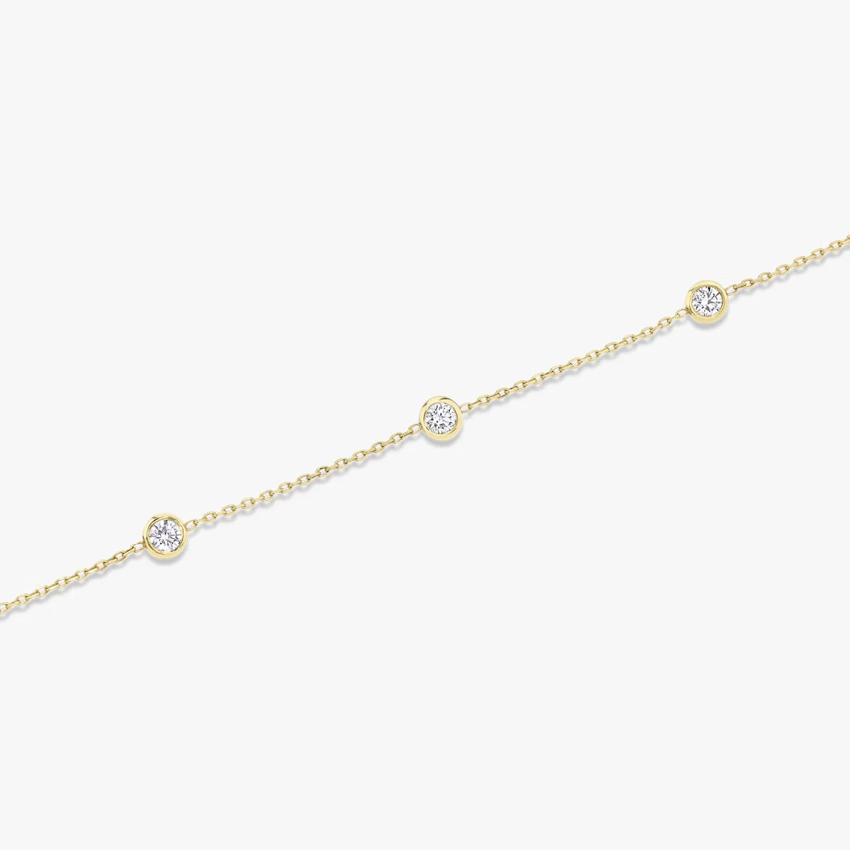 Knife-Edge Bezel Station Bracelet