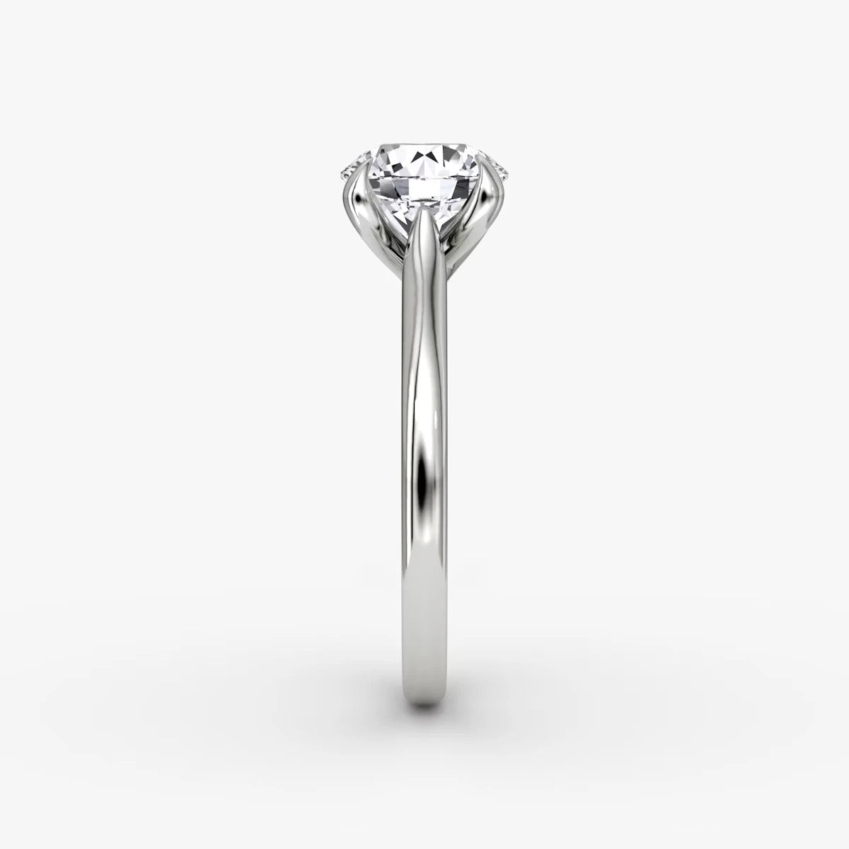 The Trellis Cathedral Round Brilliant White Gold Engagement Ring