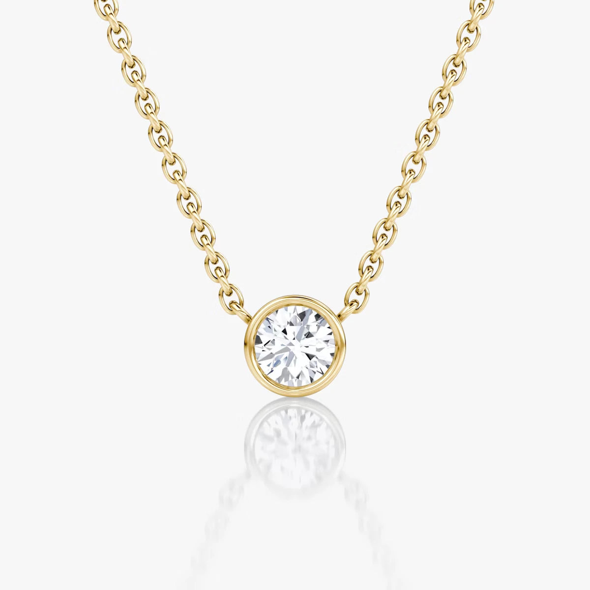 Bezel Solitaire Necklace