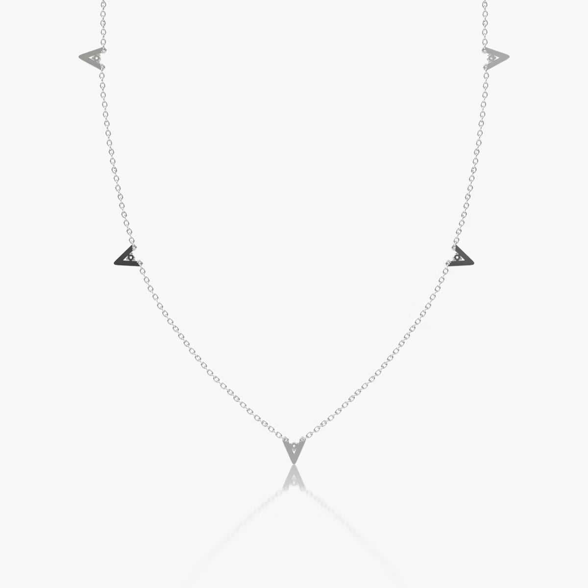 Emari V Petite Station Necklace