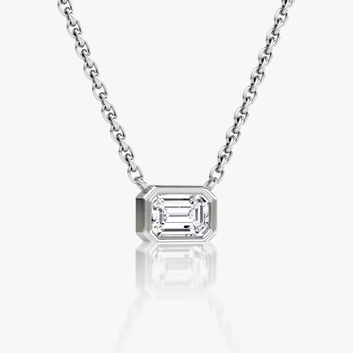 Bezel Solitaire Necklace