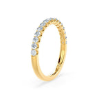 Round 18k Yellow Gold Pavé Eternity Band