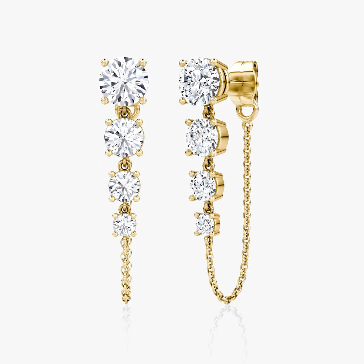 Linked Tennis Earring