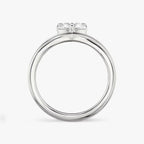 The Signature V Pear Yellow Gold Engagement Ring