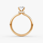 The Veiled Halo Oval Yellow Gold Engagement Ring