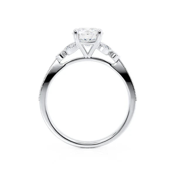 Elysian Marquise Lab Diamond Platinum Ring
