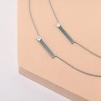 Solitaire Bar Necklace