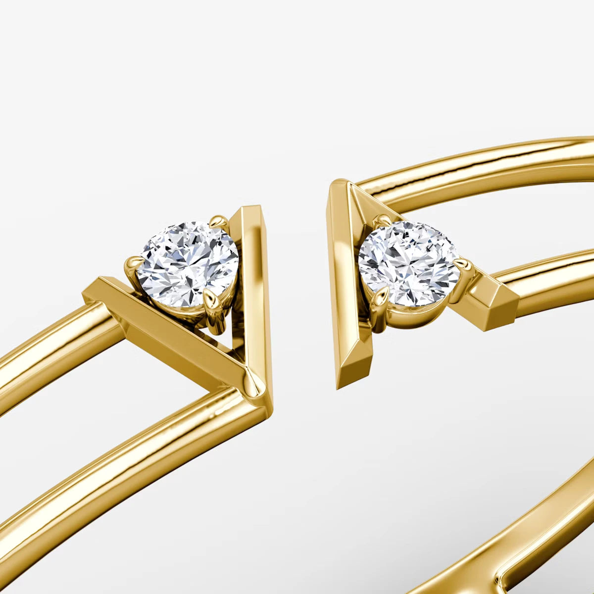 Emari V Double Row Bangle