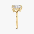 The Toi et Moi Emerald and Pear Yellow Gold Engagement Ring