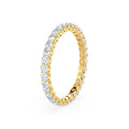 Round 18k Yellow Gold Pavé Eternity Band