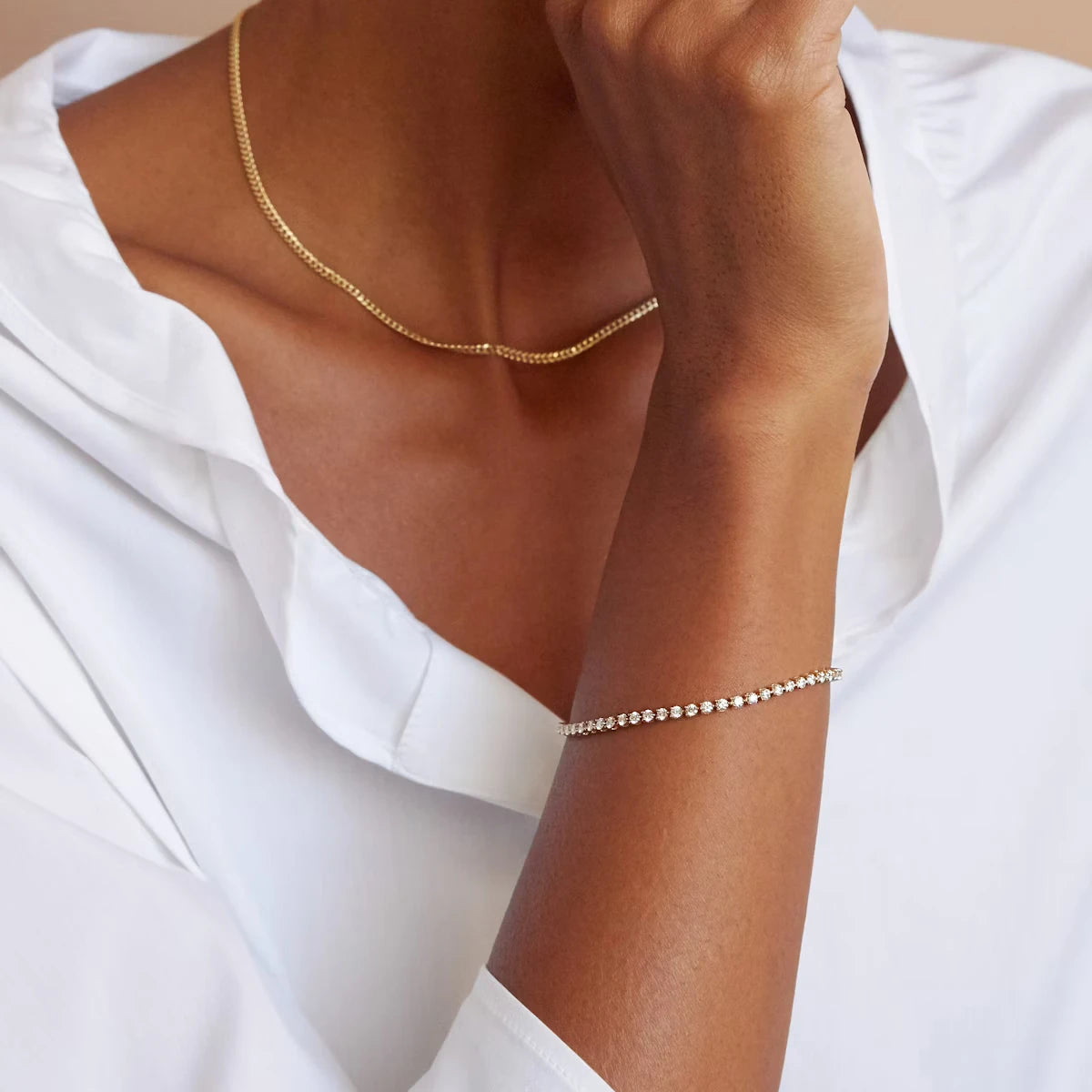Half Tennis Bracelet