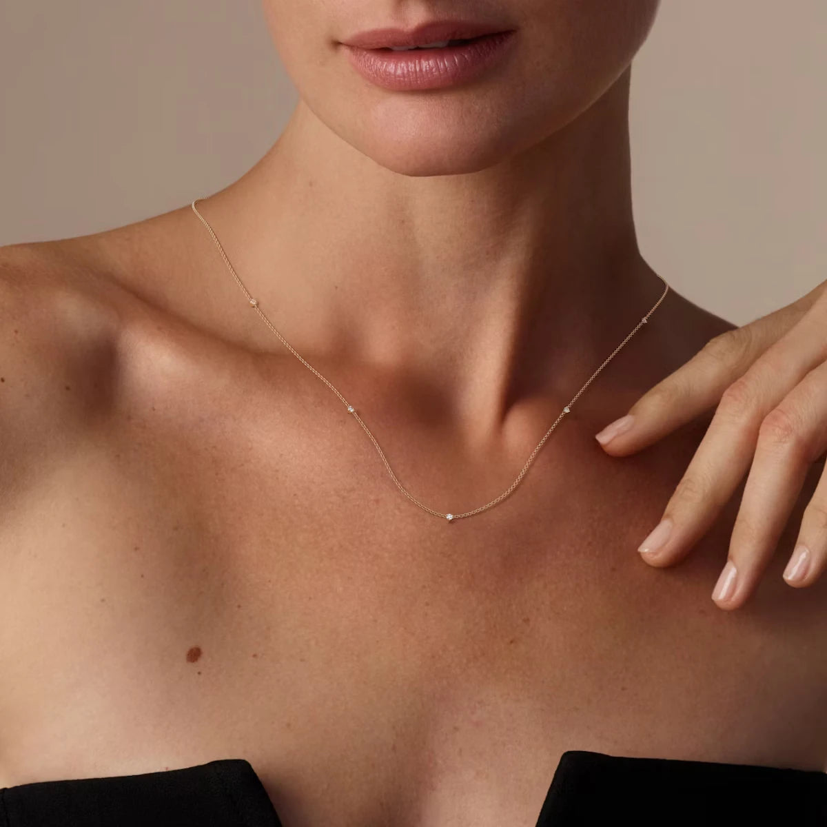 Tiny Station Necklace