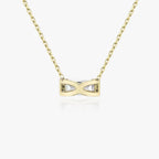 Knife-Edge Baguette Semi-Bezel Necklace