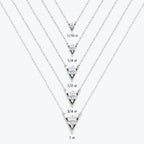 Emari V Solitaire Necklace