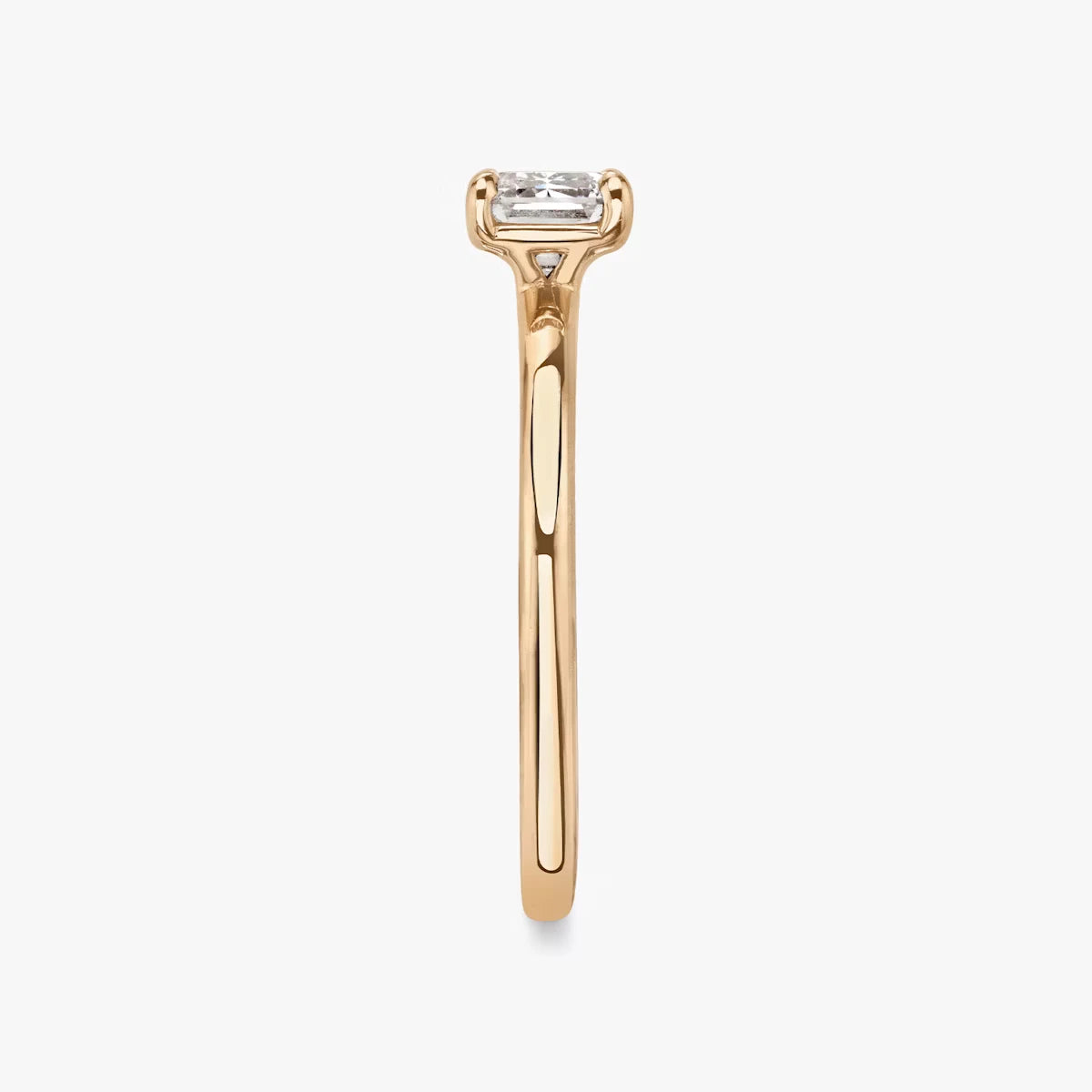 The Signature Emerald Yellow Gold Engagement Ring