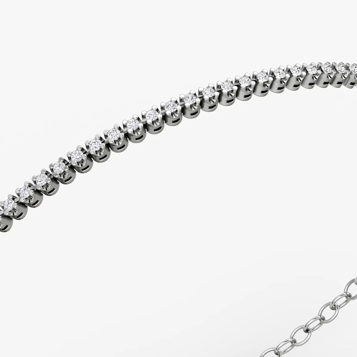 Half Tennis Bracelet