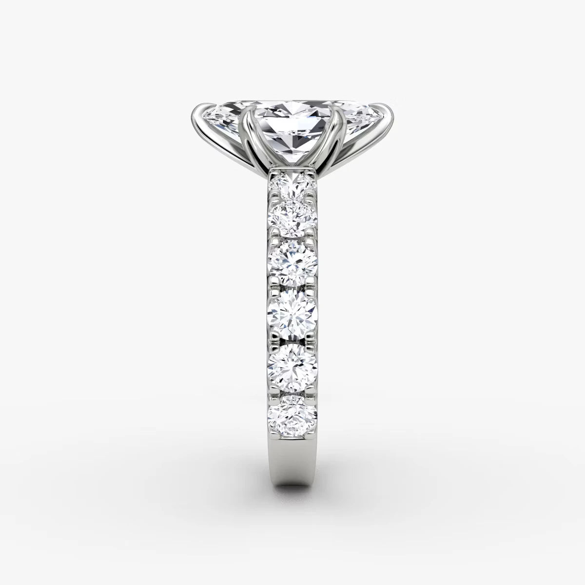 The Amour Eternity Marquise Yellow Gold Engagement Ring