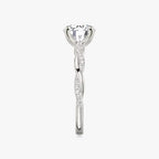 The Twisted Classic Round Brilliant White Gold Engagement Ring