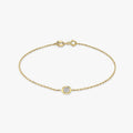 Knife-Edge Bezel Bracelet
