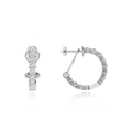 Timeless Lab Diamond Earrings 18k White Gold