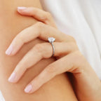 Round Lab Diamond 6-Prong Platinum Solitaire Ring